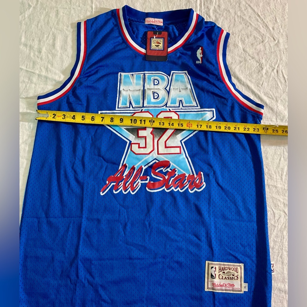 Western Conference Magic Johnson Mitchell & Ness Blue 1992 ASG Authentic Jersey - Picture 11 of 16